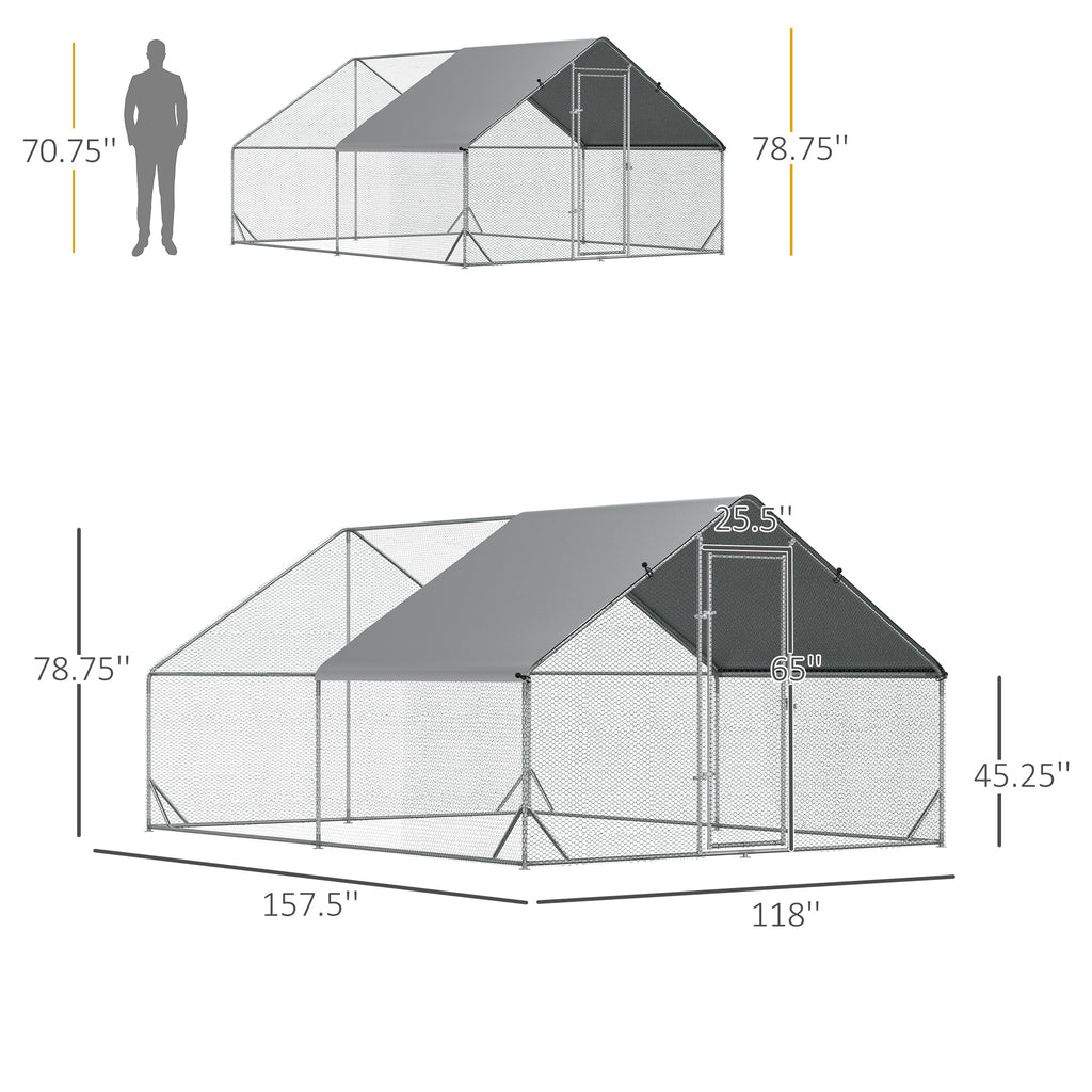 Metal Frame Chicken Run for Outdoor Poultry Safety – view 8