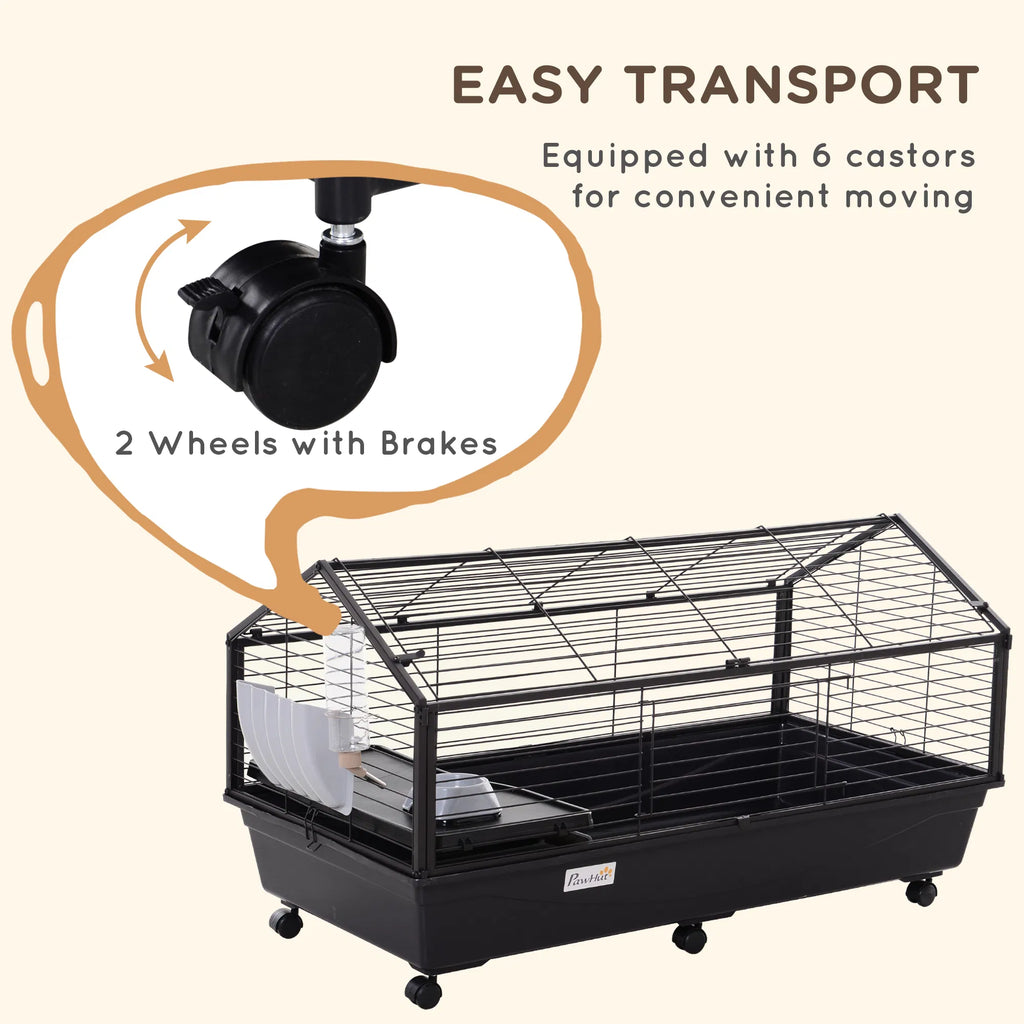 Small Animal Cage with Removable Wheels and Foldable Design – view 7