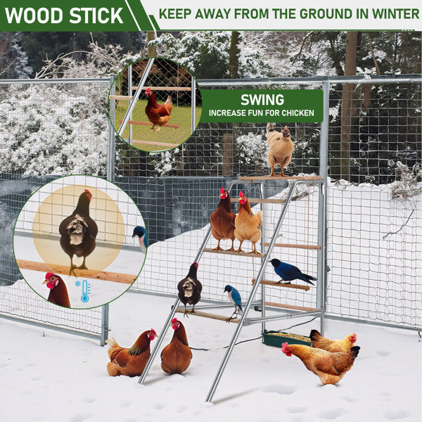 Outdoor Chicken Perch for Poultry Play and Rest – view 8