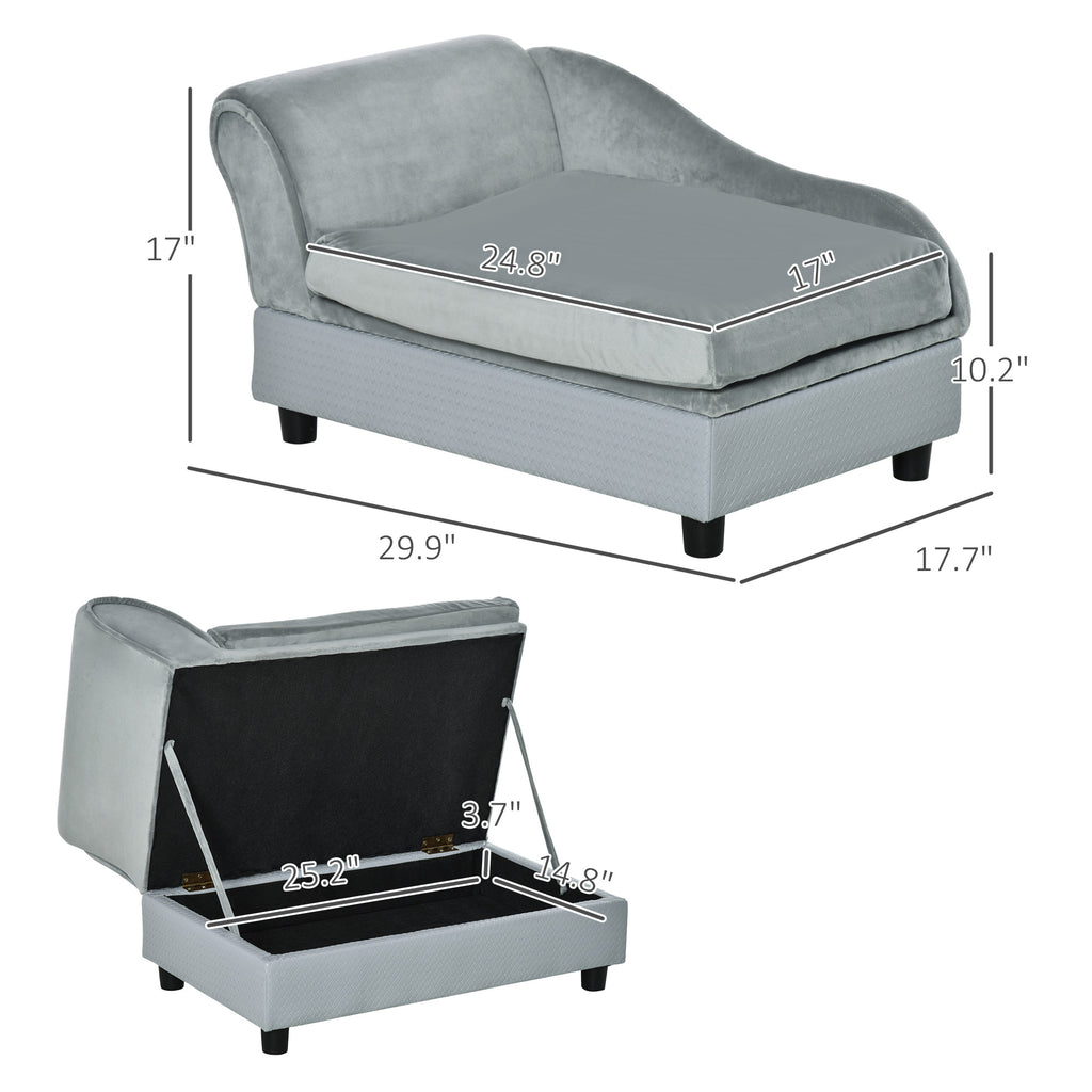 Luxury Fancy Dog Couch with Hidden Storage – view 8
