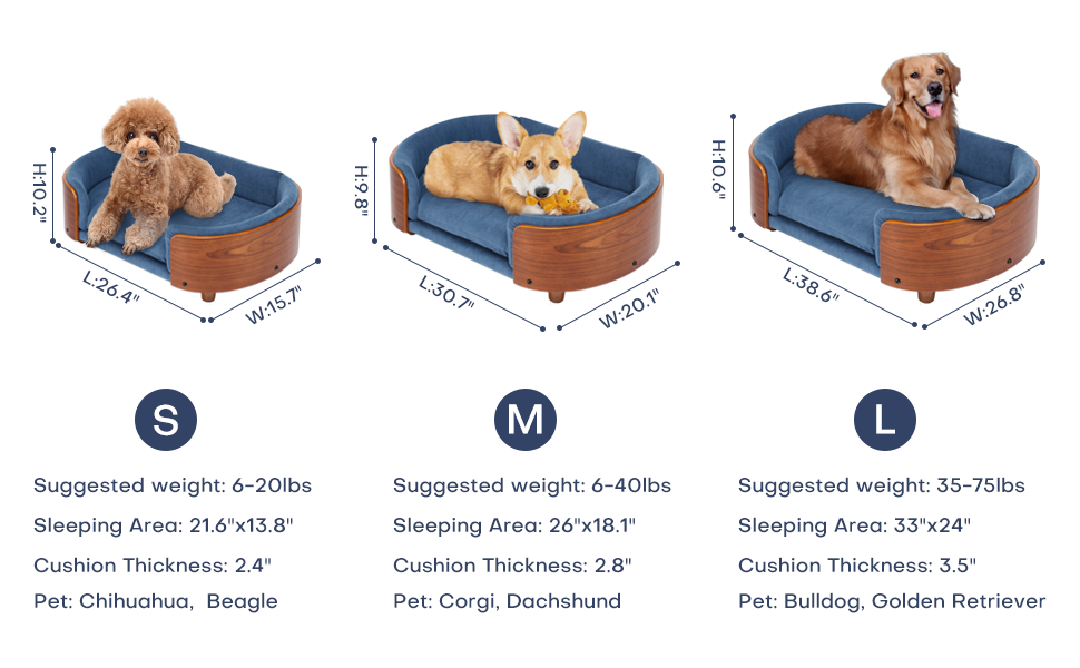 Scandinavian Style Elevated Dog Bed – view 6