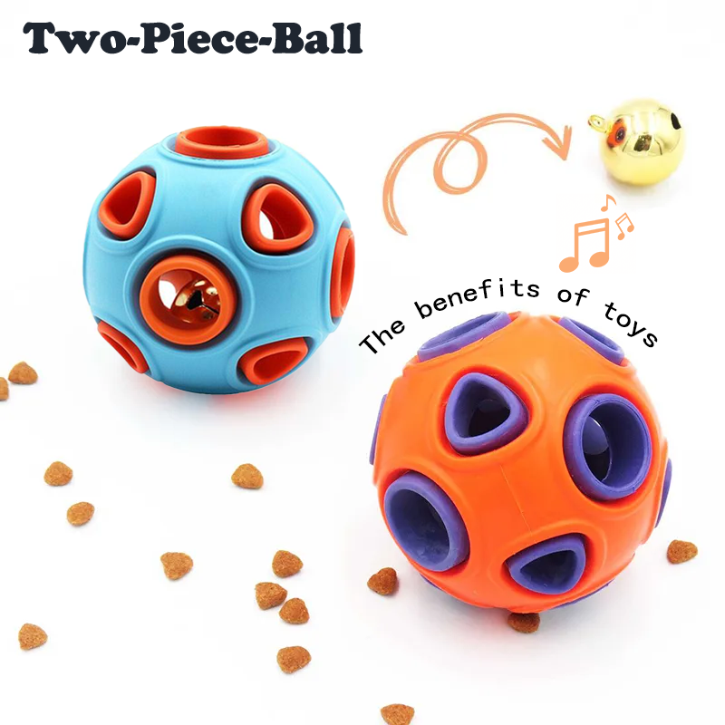 Rubber Bell Ball Dog Toys, 2-Pack – view 4