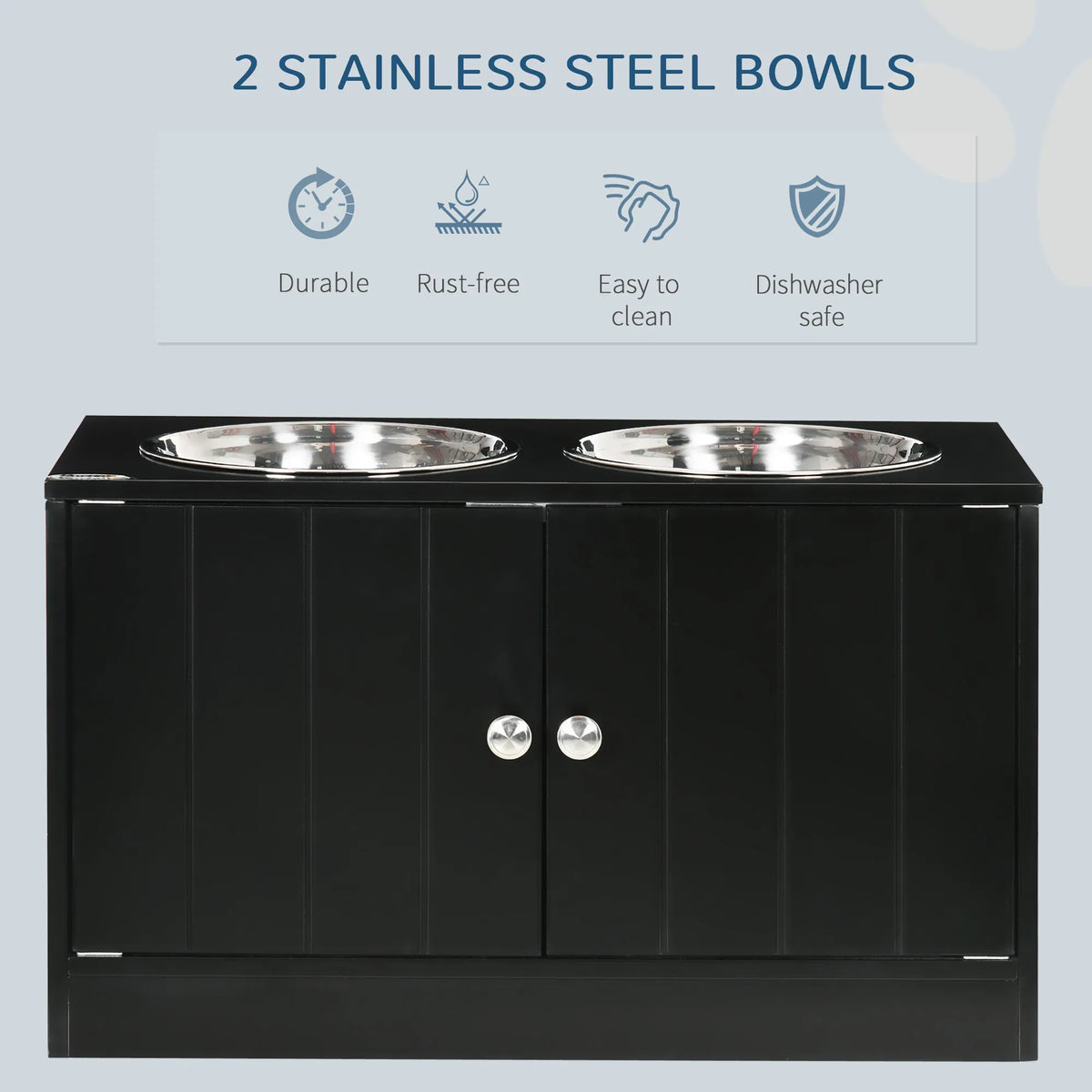 Elevated Dog Bowl with Storage for Large Dogs – view 7
