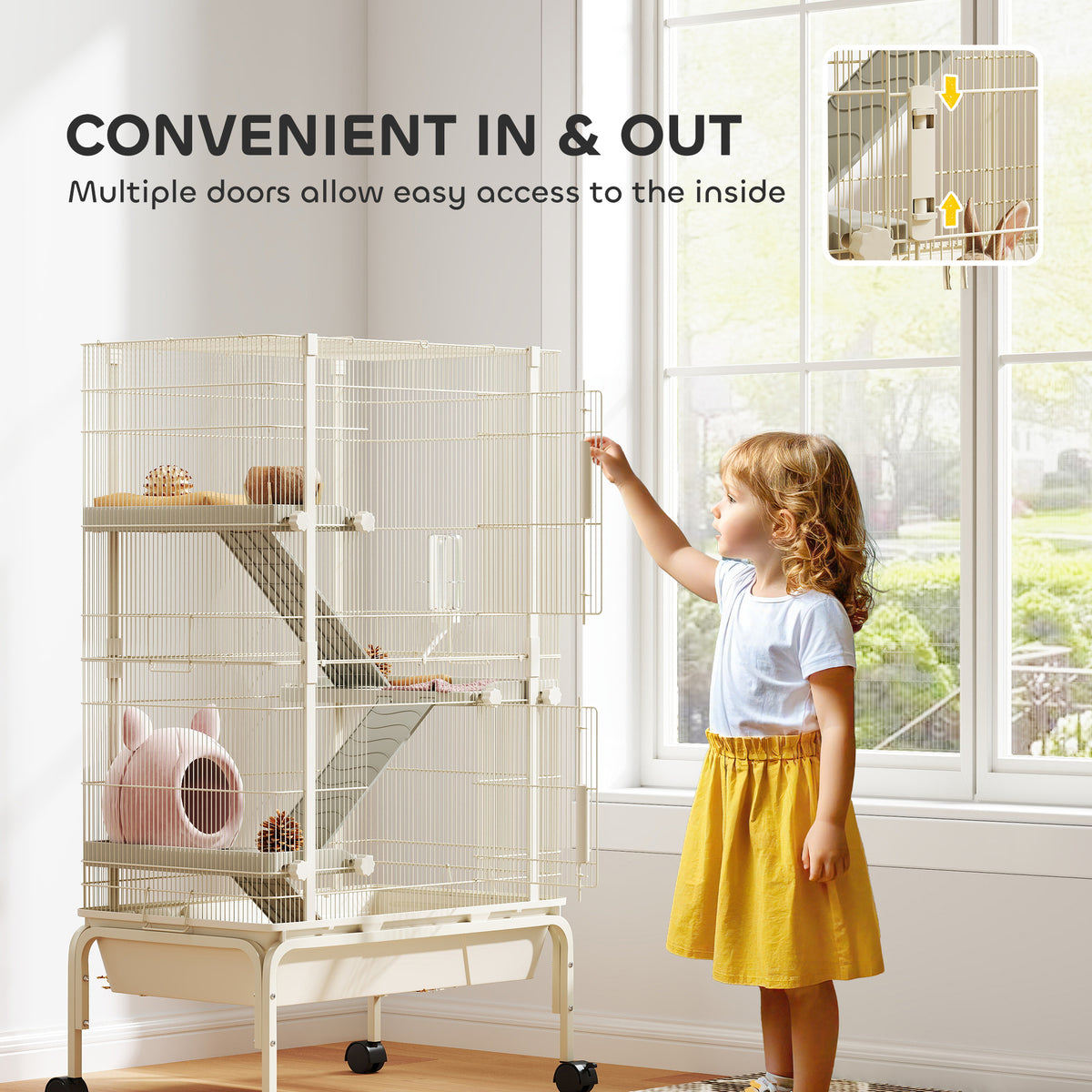 Spacious 4-Tier Small Animal Cage with Accessories – view 9