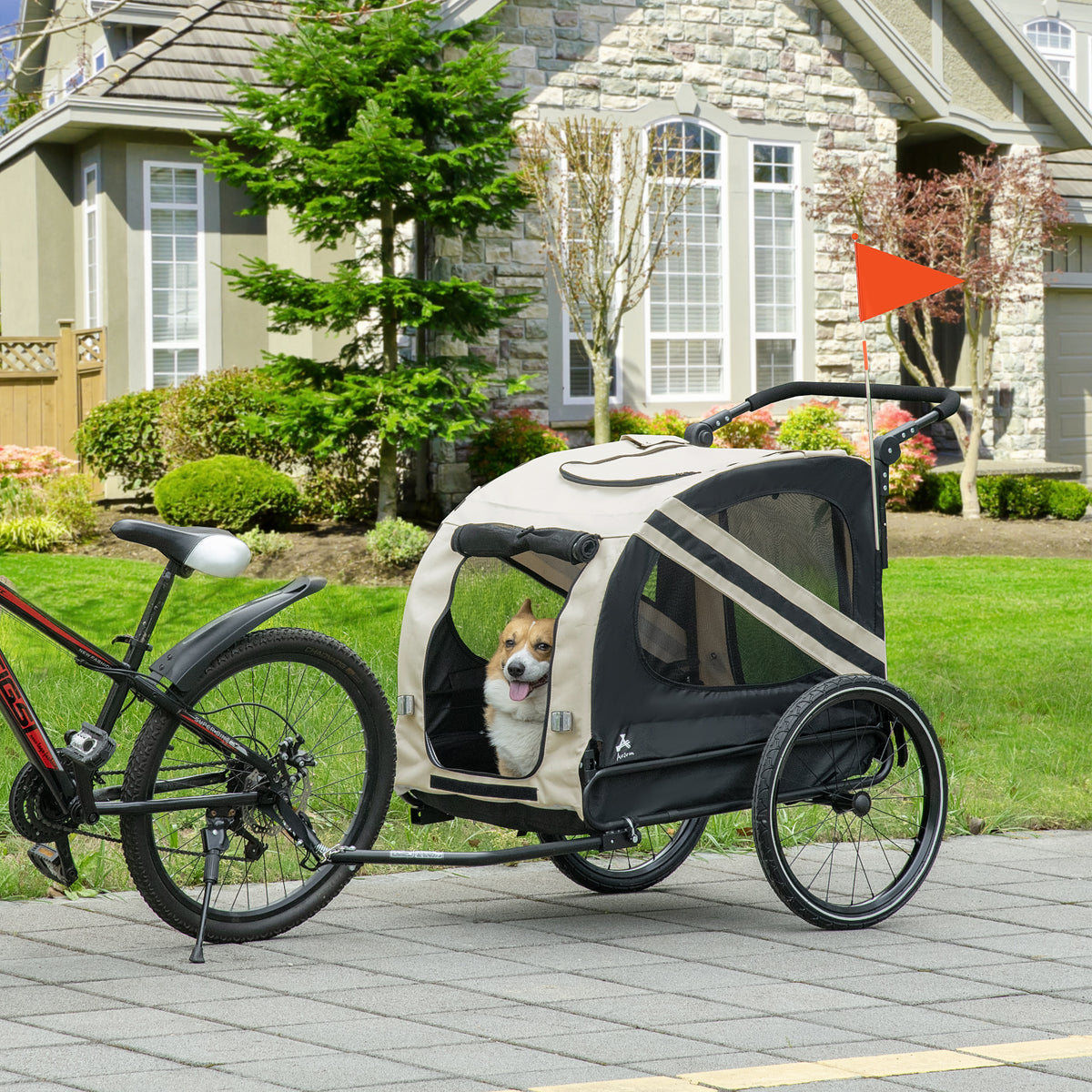 2-in-1 Pet Bike Trailer for Small Dogs – view 9
