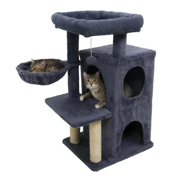 Dark Gray Multi-Level Cat Tree