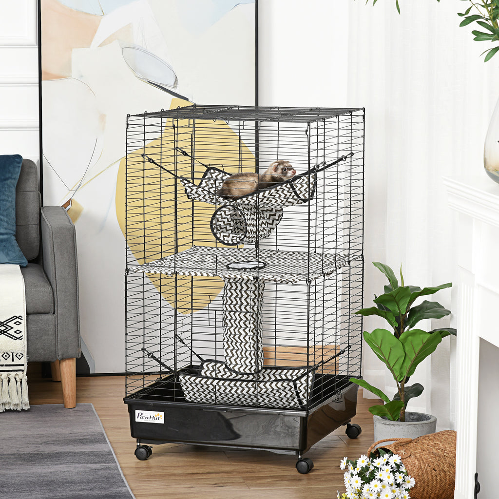 42" Small Animal Habitat with Wheels and Hammocks – view 8