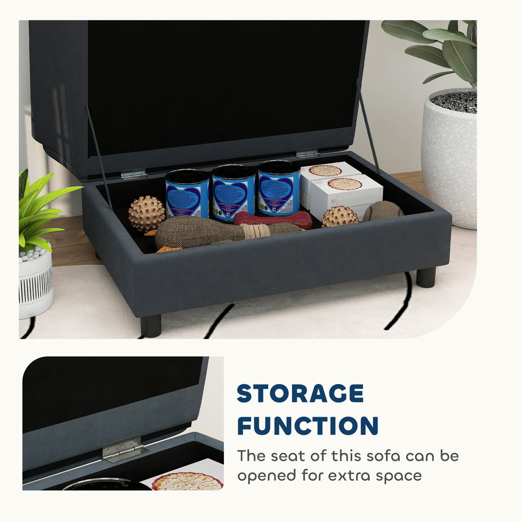 Pet Sofa Bed with Storage for Cats and Small Dogs – view 9