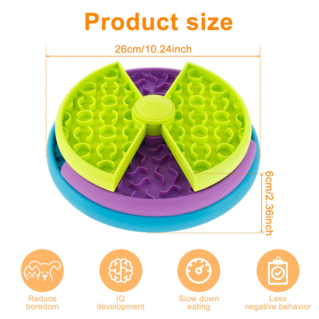 3-in-1 Rotating Dog Puzzle Feeder