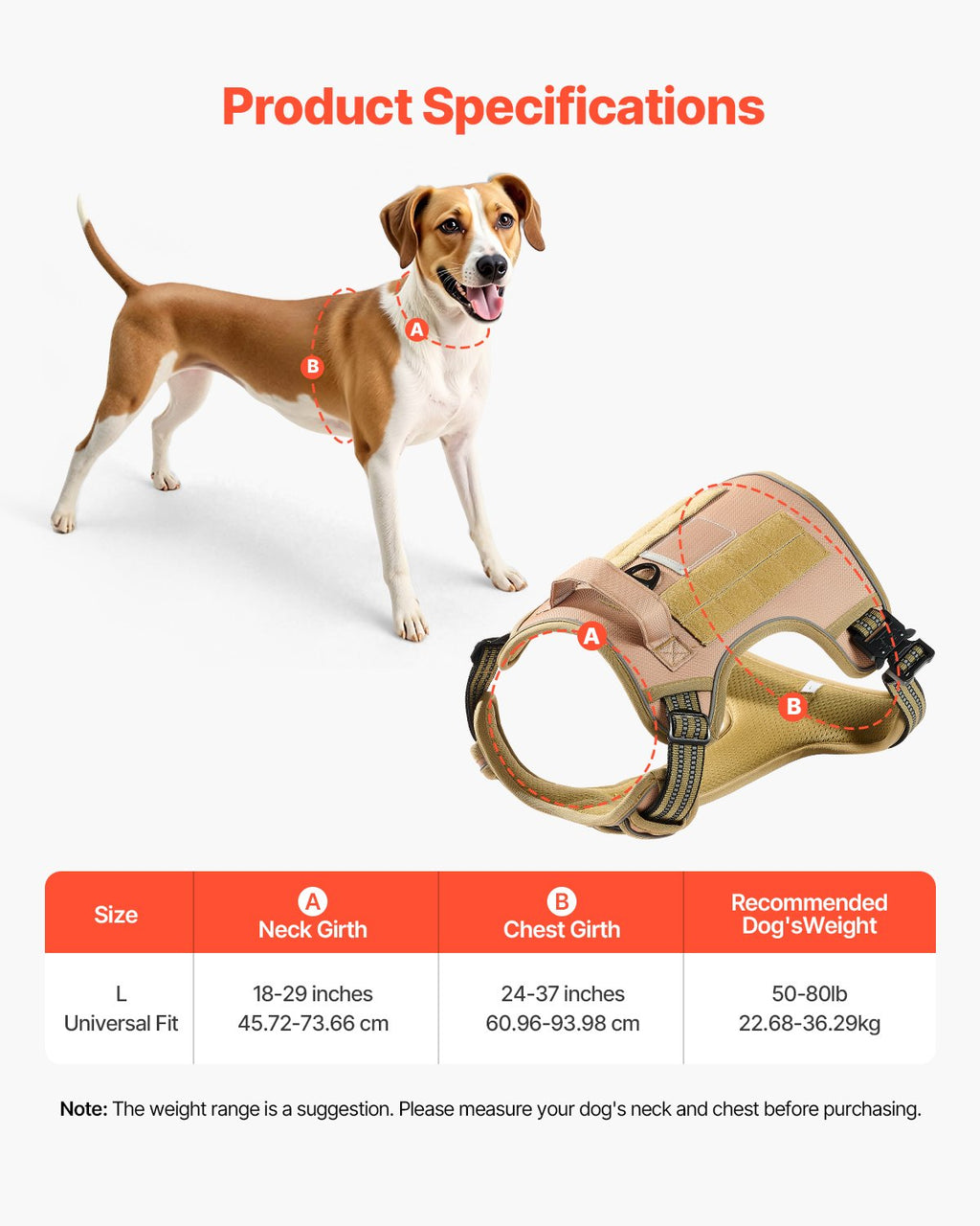 No Pull Tactical Dog Harness – view 7