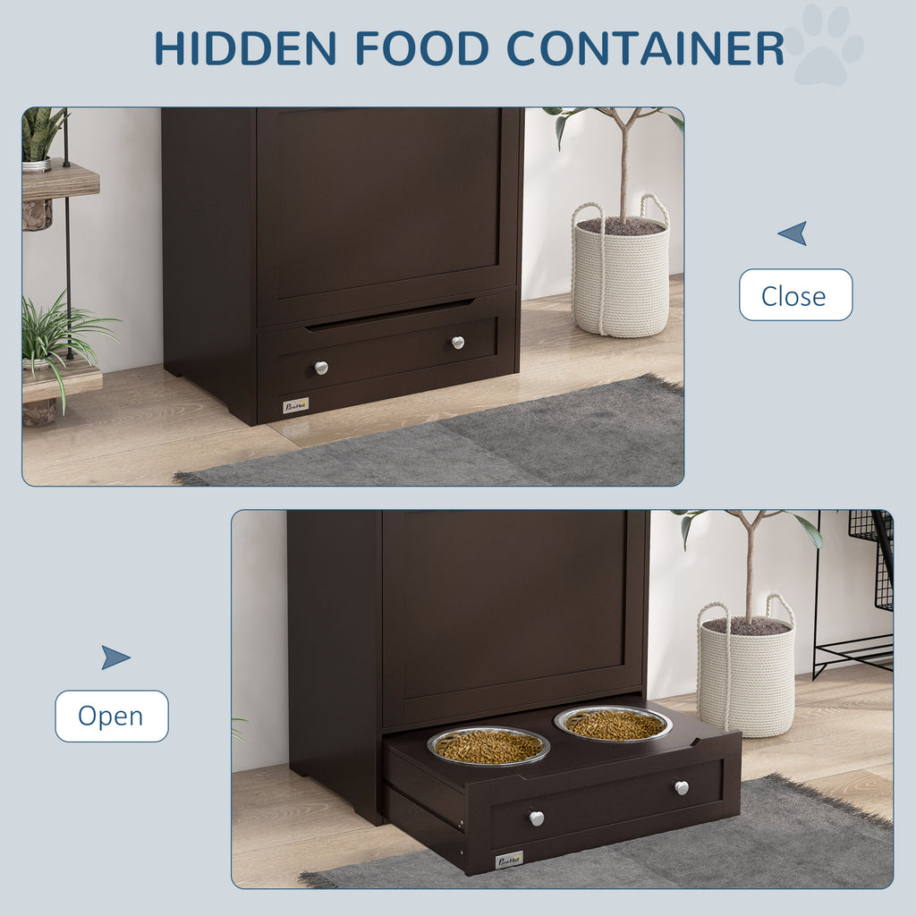 Pet Feeder Station with Storage Cabinet for Dogs – view 7