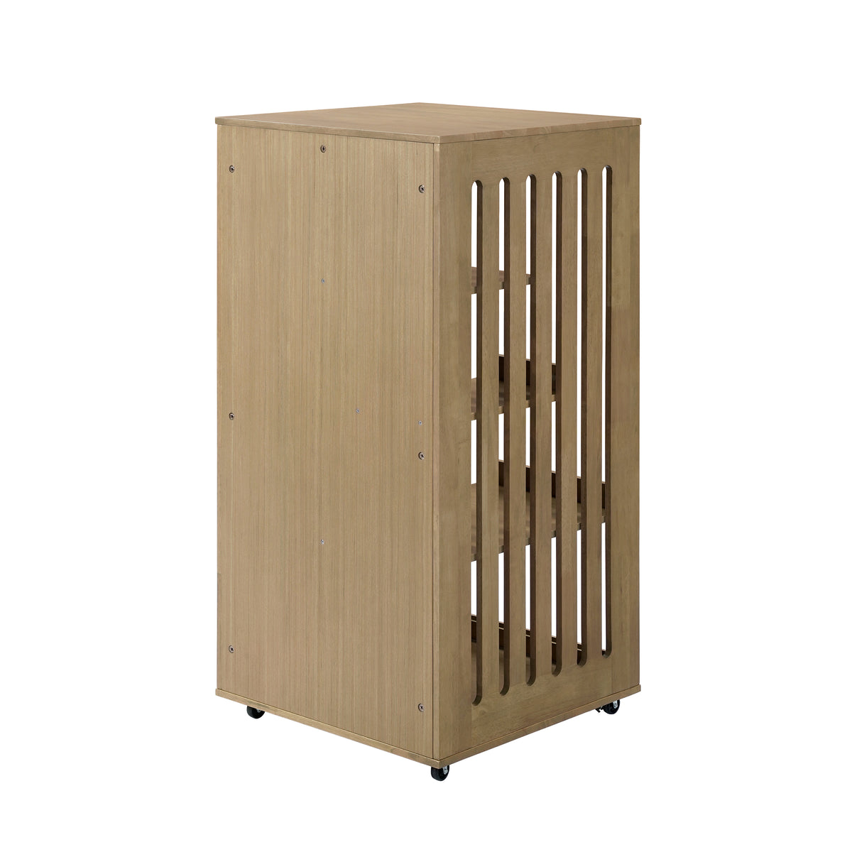 Rubber Wood Cat Cabinet with Wheels for Cats – view 9