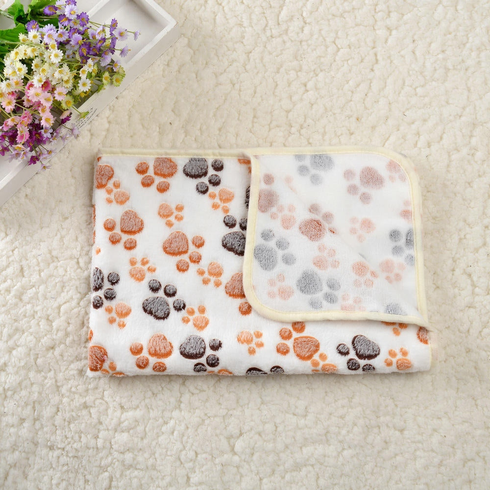 Soft Paw Print Pet Blankets, 3-Pack