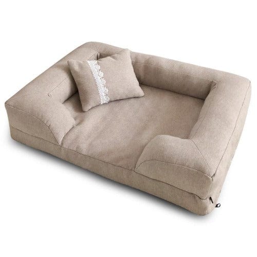 Deep Dreams Supportive Dog Bed – BEIGE / M