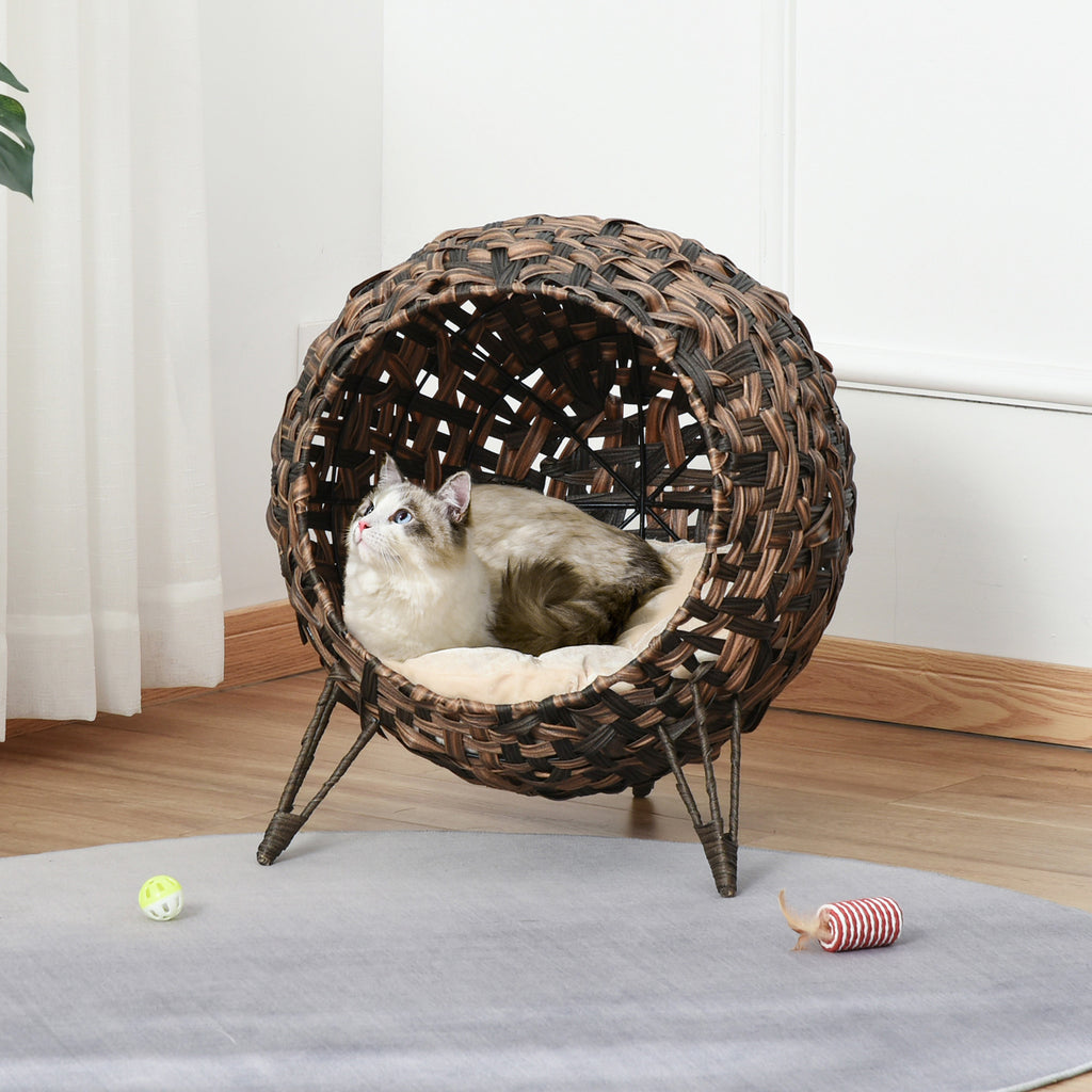 Weaved Cat Bed with Cushion for Comfort and Play – view 8