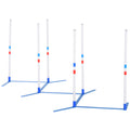 Dog Agility Equipment Weave Pole Set – White / 145x145x950 mm