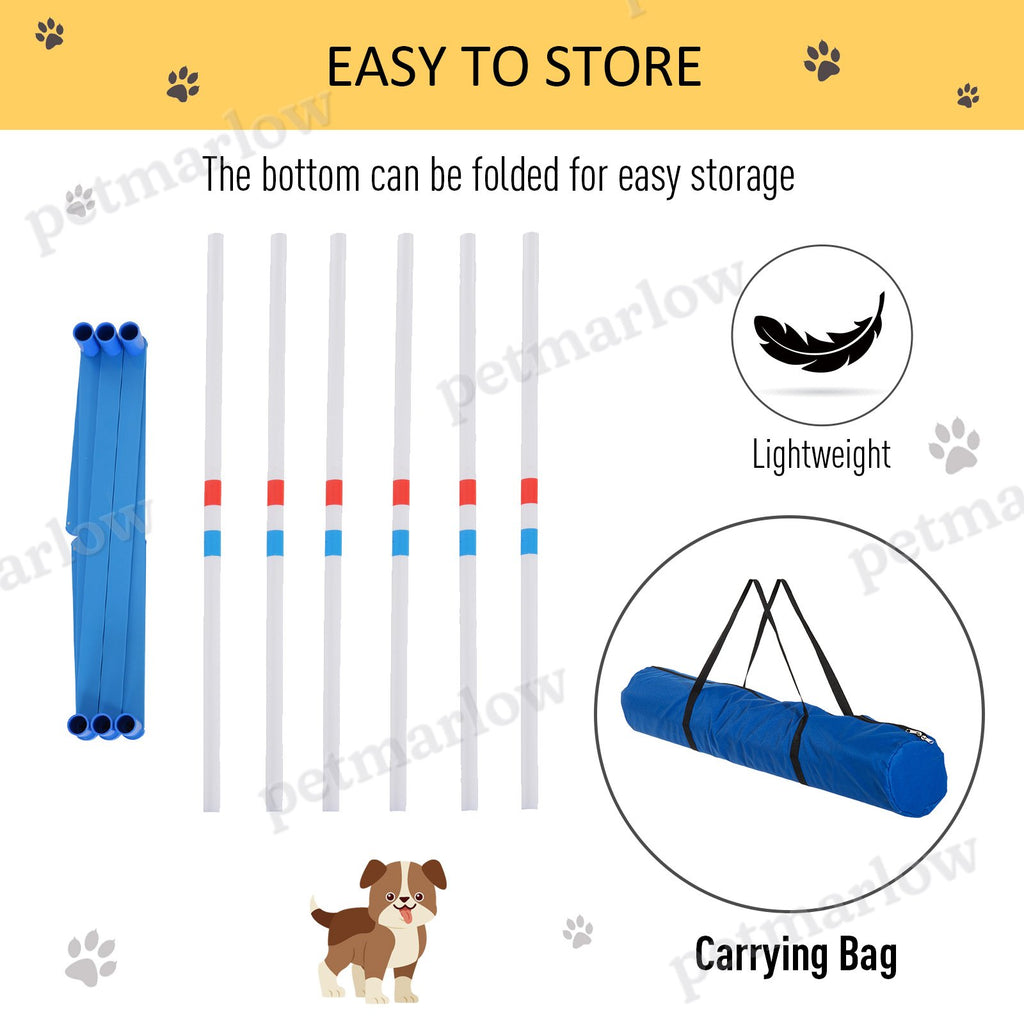 Dog Agility Equipment Weave Pole Set – view 3
