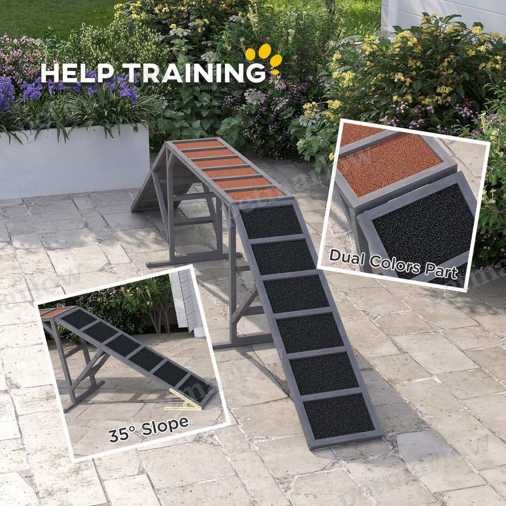 Dog Agility Training Ramp with Safety Bar – view 3