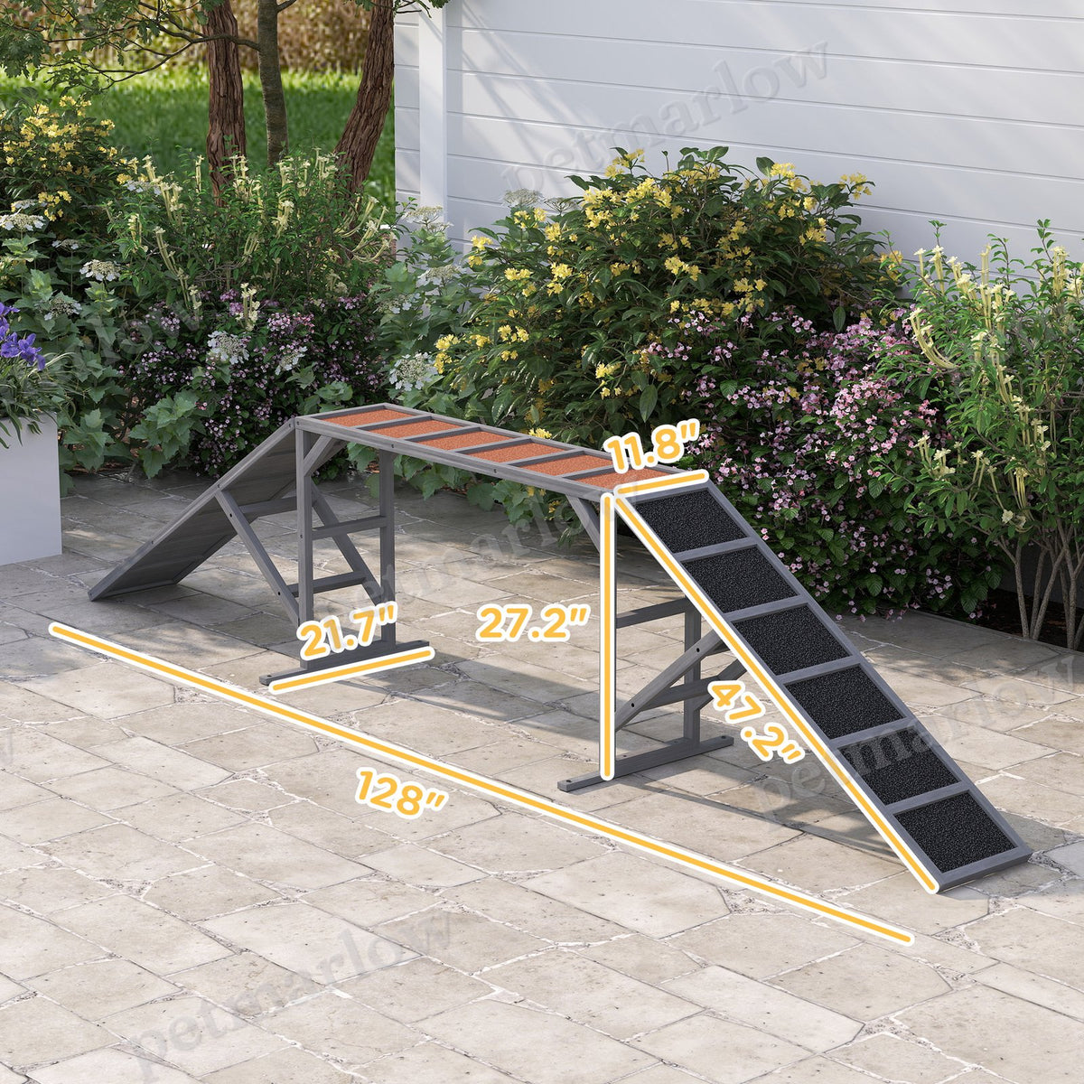Dog Agility Training Ramp with Safety Bar – view 5