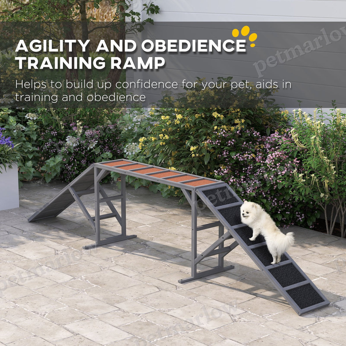 Dog Agility Training Ramp with Safety Bar – view 6