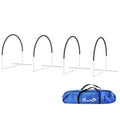 Dog Agility Kit with Weave Poles and Carry Bag – Black
