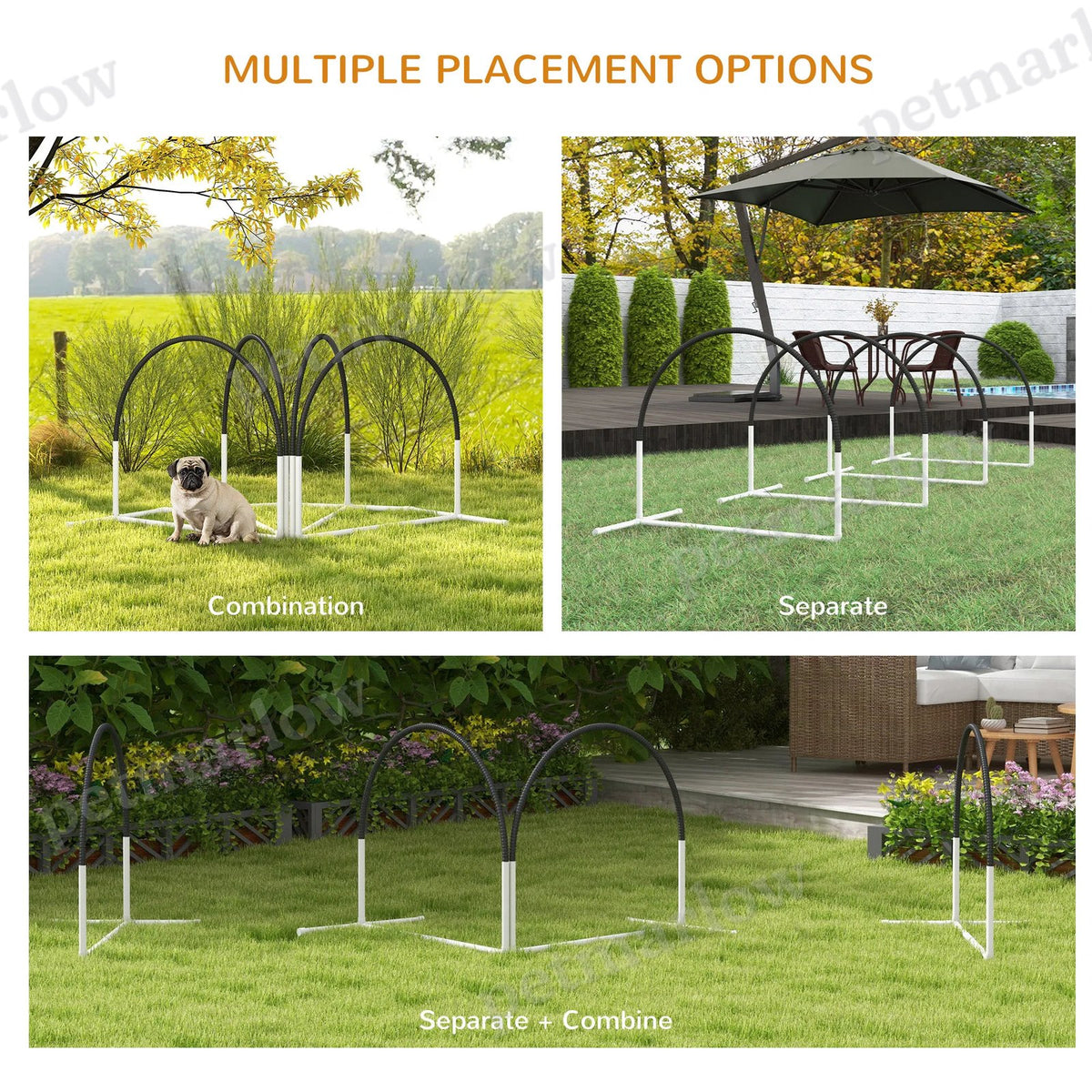 Dog Agility Kit with Weave Poles and Carry Bag – view 3