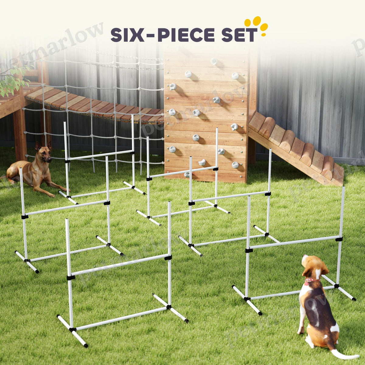 Dog Agility Set with Adjustable Jumps and Carry Bag – view 6