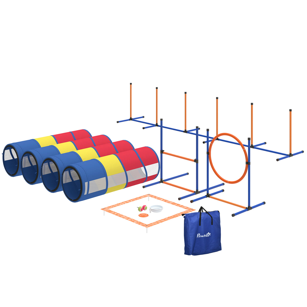 Dog Agility Training Equipment Set – multicolor / 700x670x150 mm