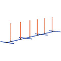 Dog Agility Training Equipment Adjustable Poles – Orange / 770x160x150 mm