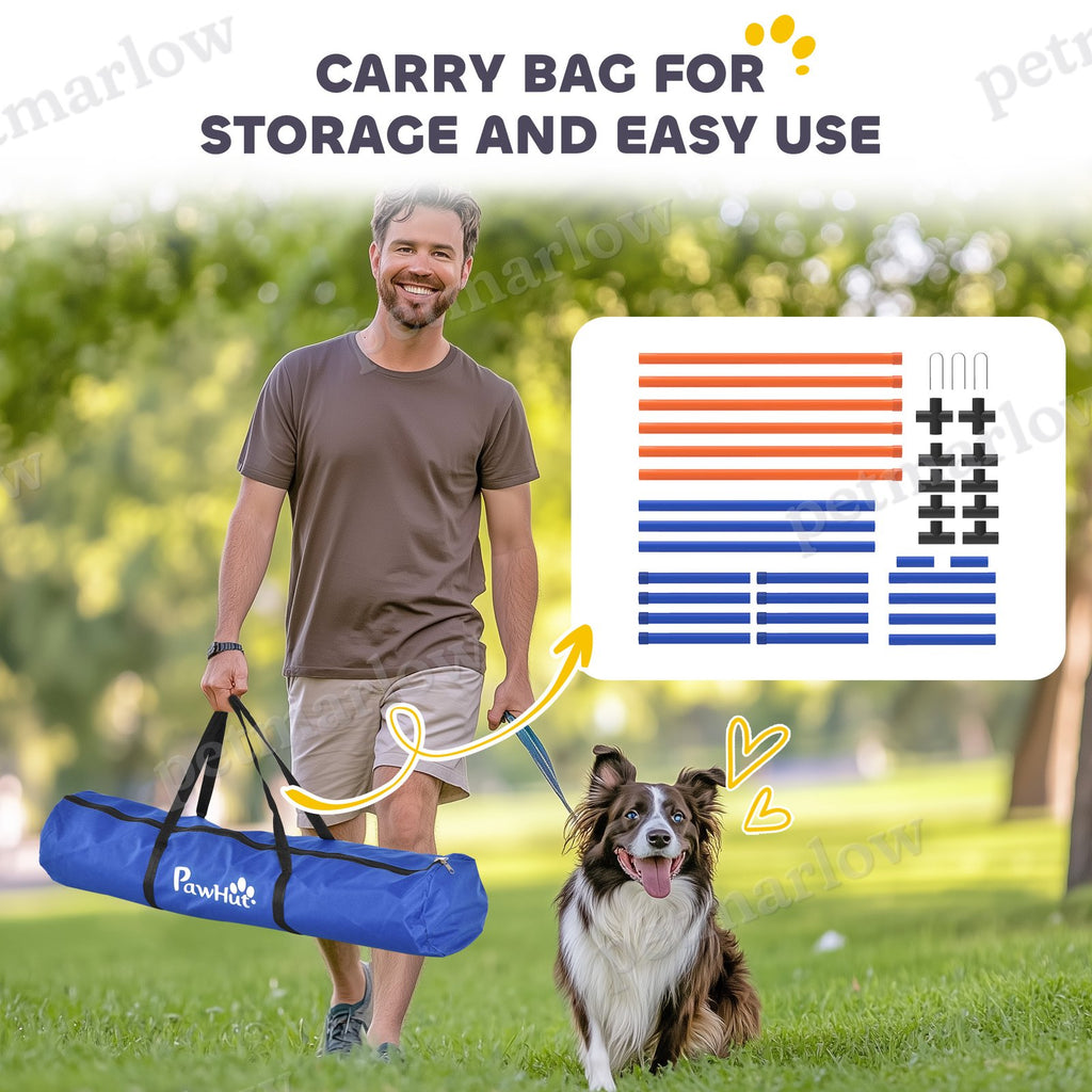Dog Agility Training Equipment Adjustable Poles – view 4