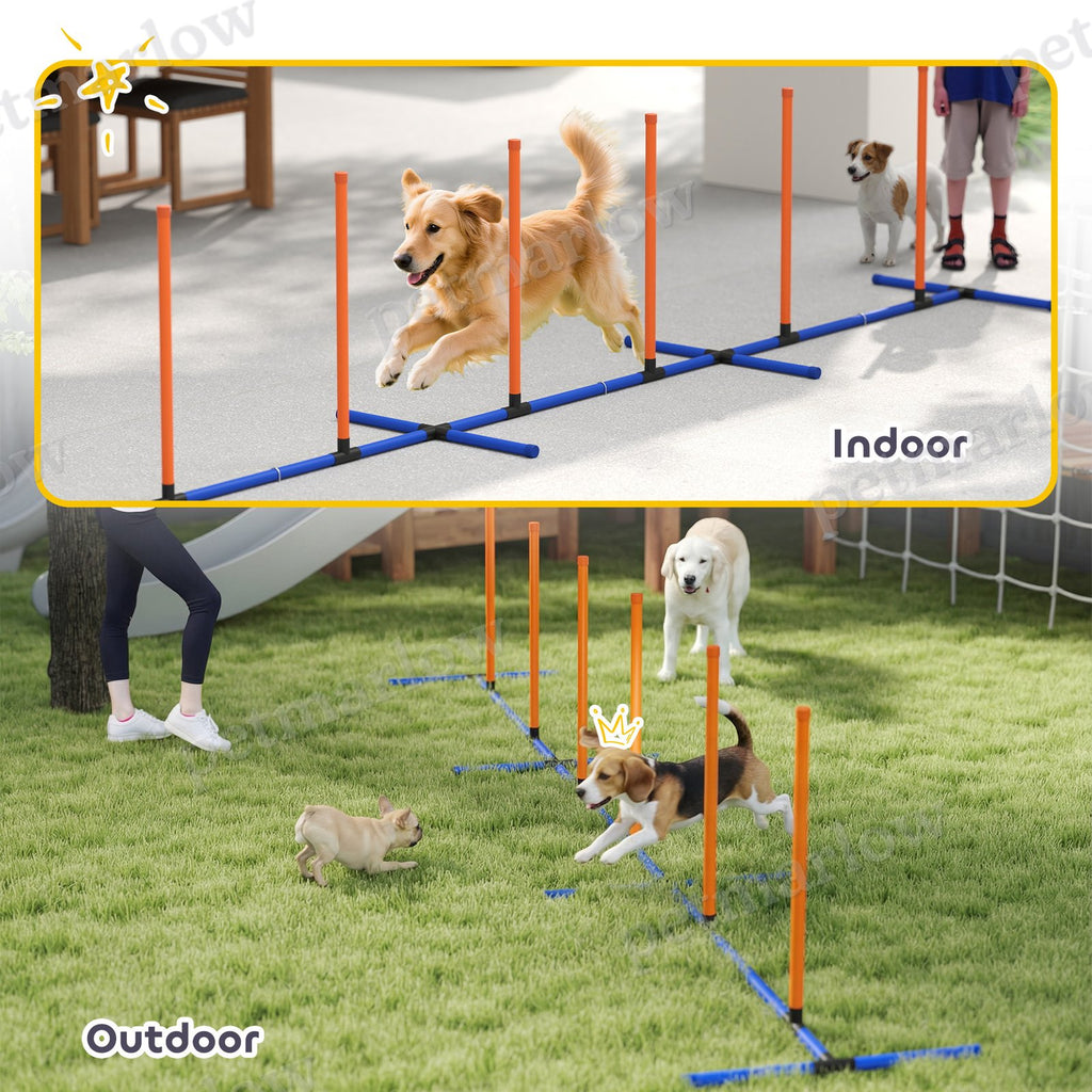 Dog Agility Training Equipment Adjustable Poles – view 5