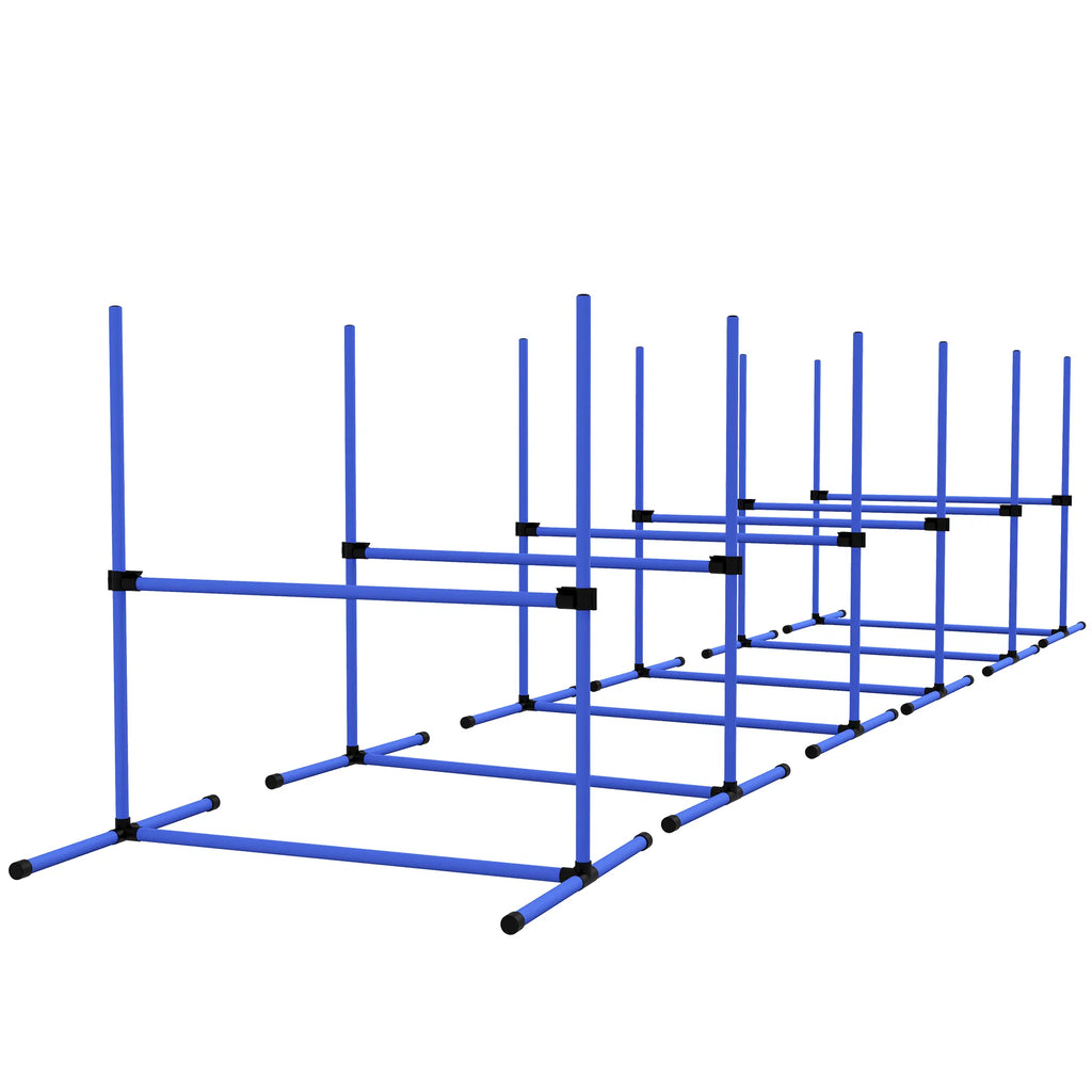 Dog Agility Training Equipment Set with Adjustable Jump Bars