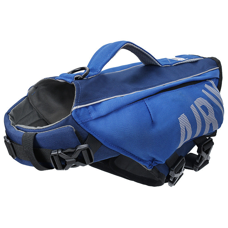 Dog Airbag Life Jackets Pet Swimming Clothes Swimsuit – Blue / Small (S)
