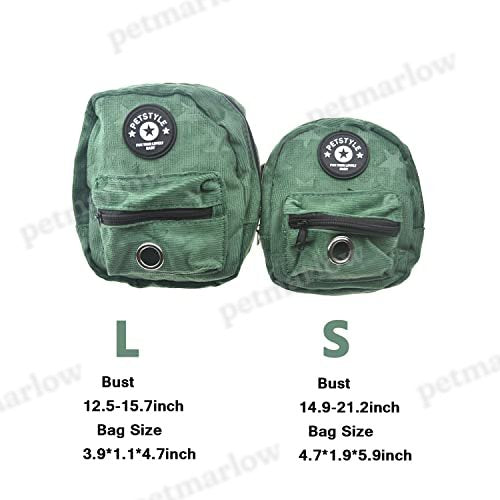 Dog Backpack Harness with Leash Adjustable Travel Hiking Walking Harness Backpack – view 5