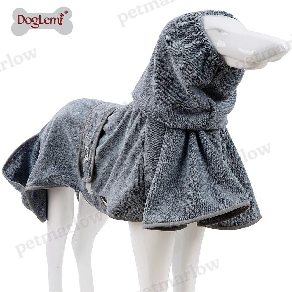 Dog Bathrobe Super Absorbent Pet Dog Cat Bath Towel Grooming Towel – view 4