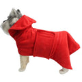 Dog Bathrobe Towel Absorption Quick-dry Adjustable Comfortable Super Absorbent Pet Bathrobe – Red / S