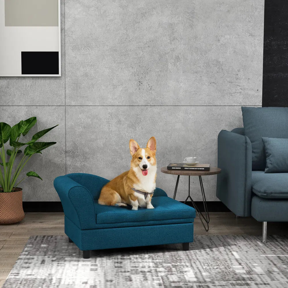 Dog Bed Pet Sofa with Storage for Small Dogs – view 2