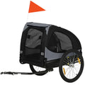 Dog Bike Trailer for Medium Dogs with Quick Release Wheels – Black