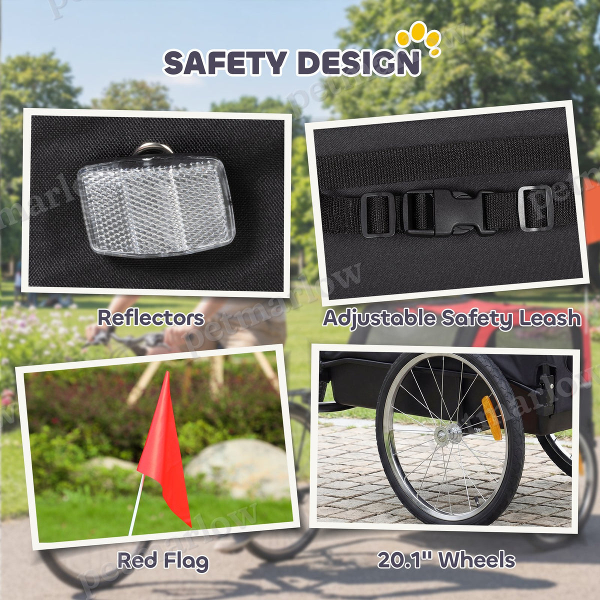Dog Bike Trailer with 20" Air Tires – view 3