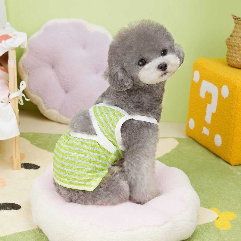 Dog Bikini Set Summer Dog Swimsuit Pet Dog Clothes Fashion Clothing – Green / XS