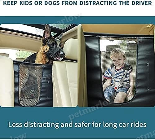 Dog Car Barrier Vehicle Pet Barrier Backseat Mesh Dog Car Divider Net with Adjusting Rope – view 4