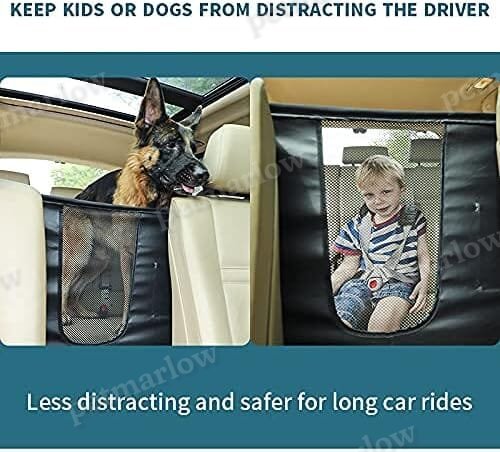 Dog Car Barrier Vehicle Pet Barrier Backseat Mesh Dog Car Divider Net with Adjusting Rope – view 5