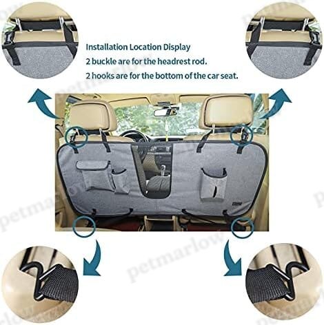 Dog Car Barrier Vehicle Pet Barrier Backseat Mesh Dog Car Divider Net with Adjusting Rope – view 6