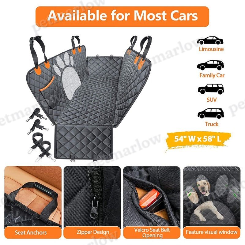 Dog Car Hammock With Carrier Waterproof Dog Car Seat Cover – view 6