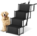 Dog Car Ramp with 4 Steps – Black