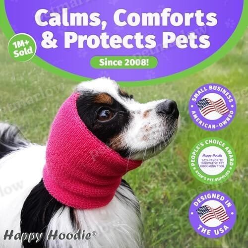 Dog & Cat Calming Band - Anxiety Relief/Noise Protection-Grooming-Thunder-Fireworks 2 Pack – view 2