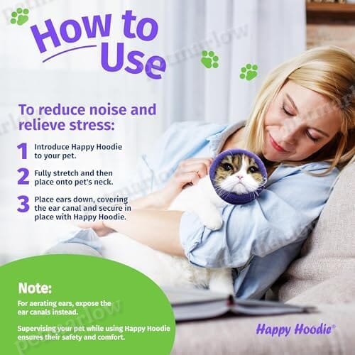 Dog & Cat Calming Band - Anxiety Relief/Noise Protection-Grooming-Thunder-Fireworks 2 Pack – view 5
