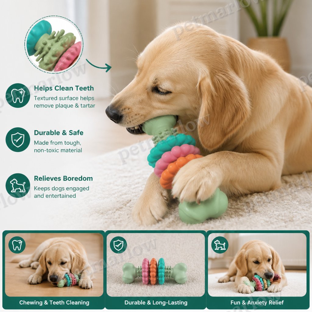 Dog Chew Toy With Teethers - Interactive Chew Toy For Dogs – view 5
