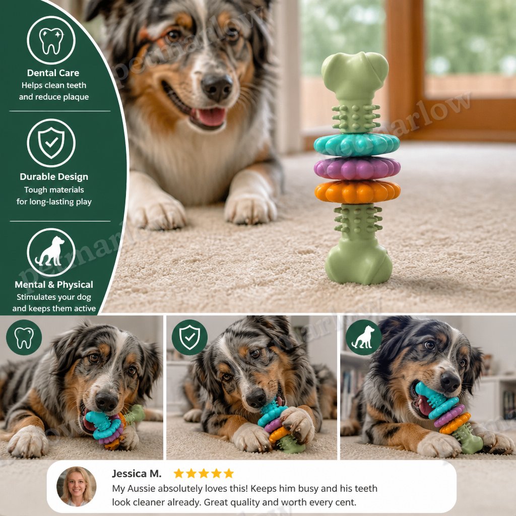 Dog Chew Toy With Teethers - Interactive Chew Toy For Dogs – view 6