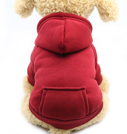 Dog clothes autumn new Teddy cat than bear puppy puppies Thin summer spring and autumn winter pockets sweater – red / XXL